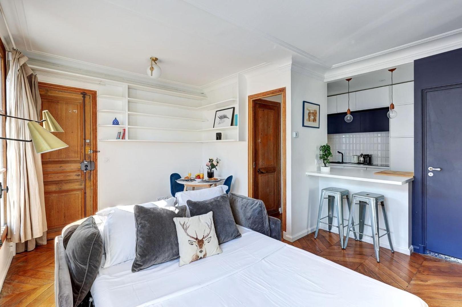 Bnbnook - Bright 1br - Bastille & Place Des Vosges Appartement