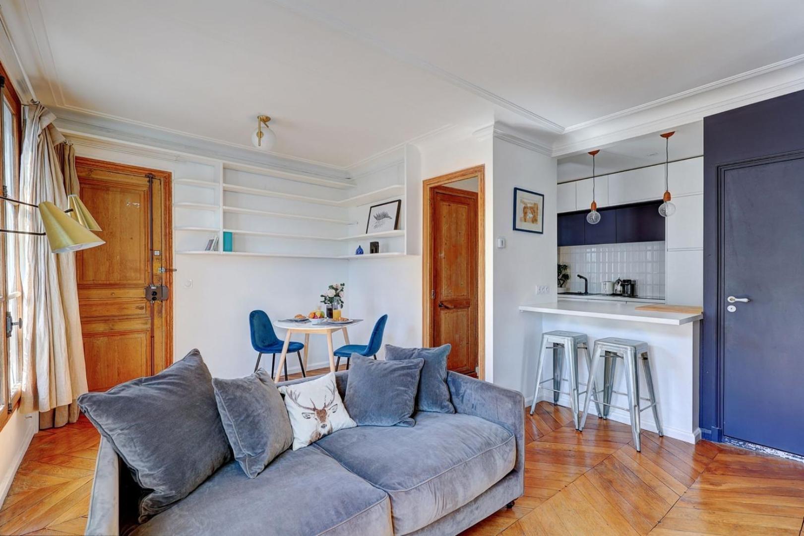Bnbnook - Bright 1br - Bastille & Place Des Vosges Appartement